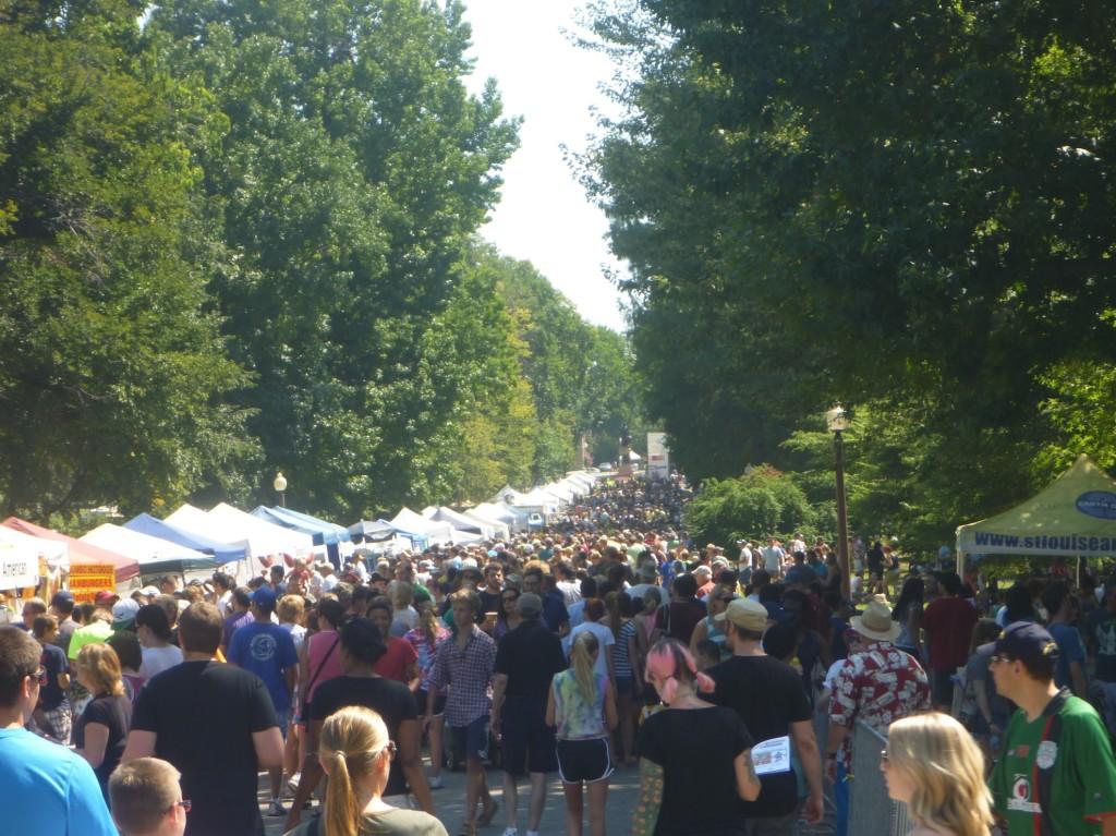 A sea of people gathered for the Festival of Nations.