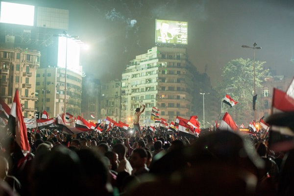 Egyptians protest in Egypt. Photo Courtesy of Nora Zakhary.