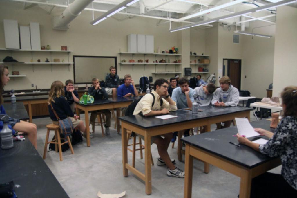 Members of STUCO meet.