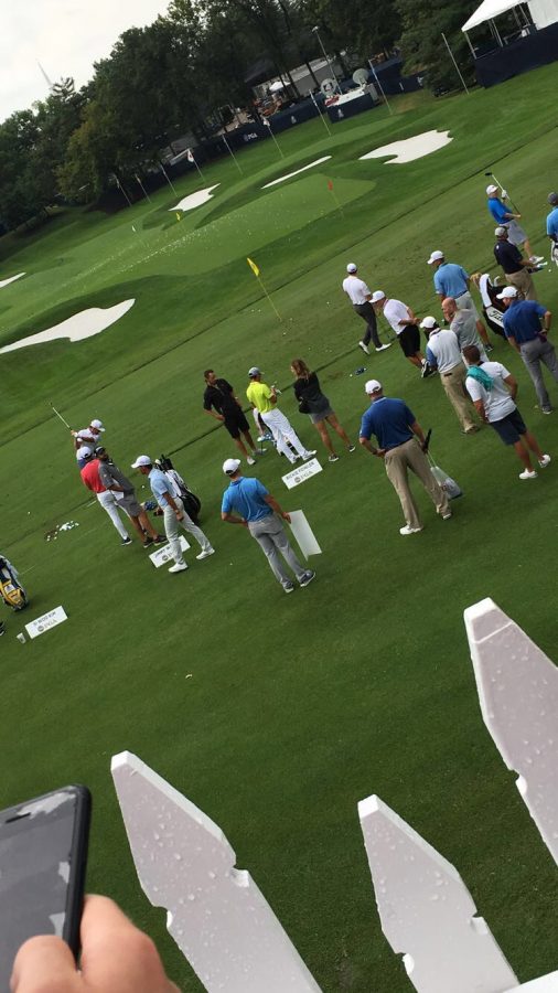 Many Westminster students went to the PGA Championships to see their favorite golfers. 