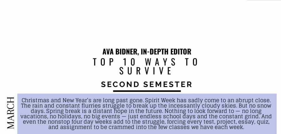 10 Ways to Survive Second Semester (Post Spirit Week)