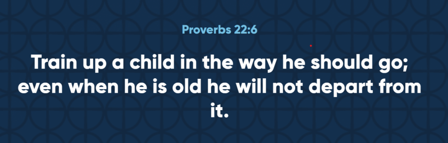 A key verse relating to Westminsters approach to education and student growth/development.