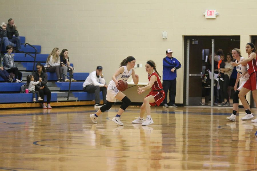 Brooke Highmark handles the ball during the Wildcat New Year Shootout at Westminster last season.                                              
