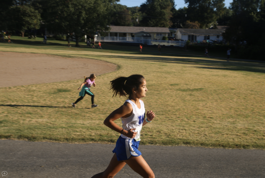 Ava Hollmann raced at the state meet in Columbia, MO on Saturday, Nov. 9 and finished in ninth place overall.