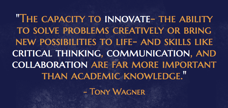 Tony Wagner’s view of the essential skills to be gained from education.