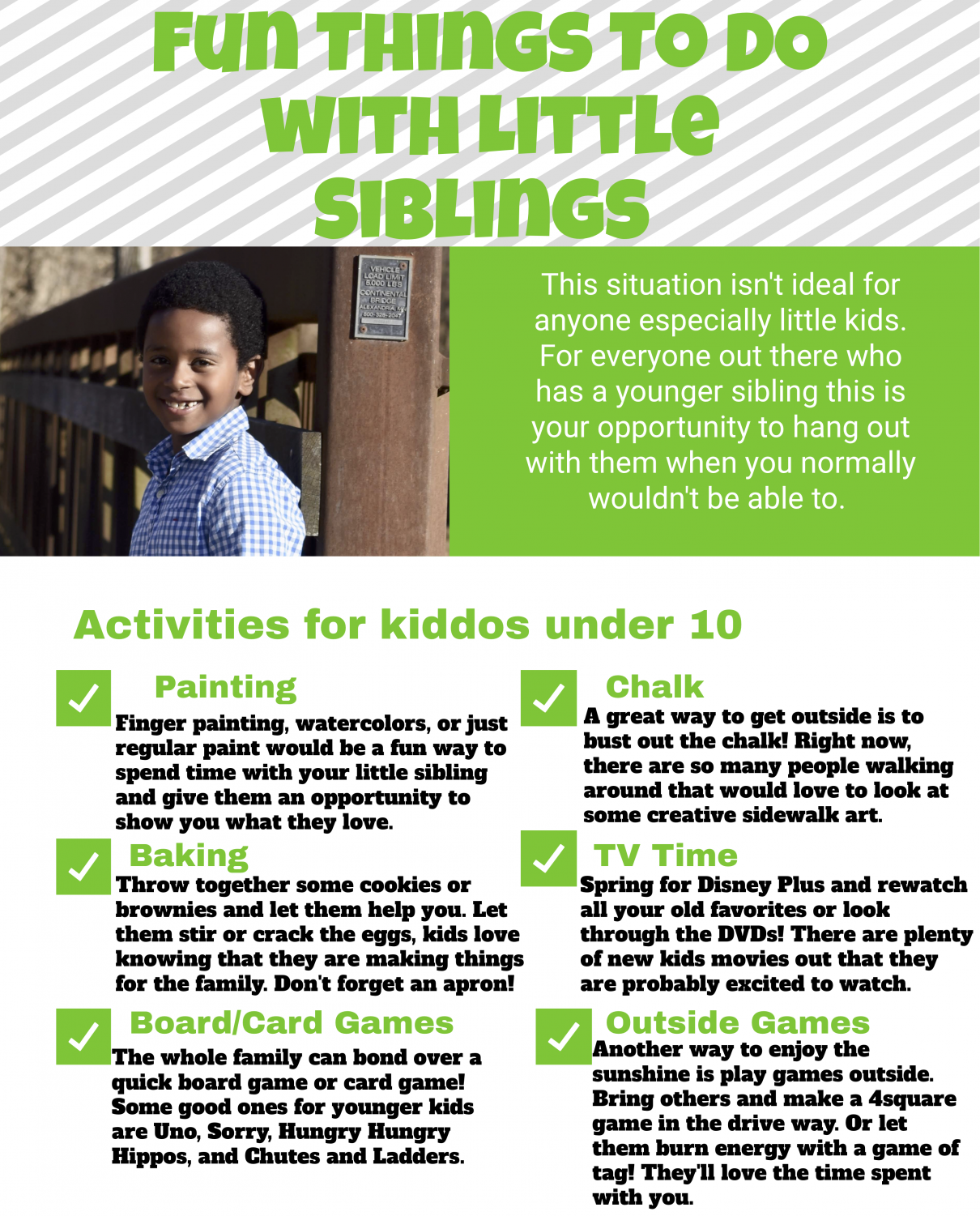 The Wildcat Roar Fun Things to Do With Younger Siblings While at Home