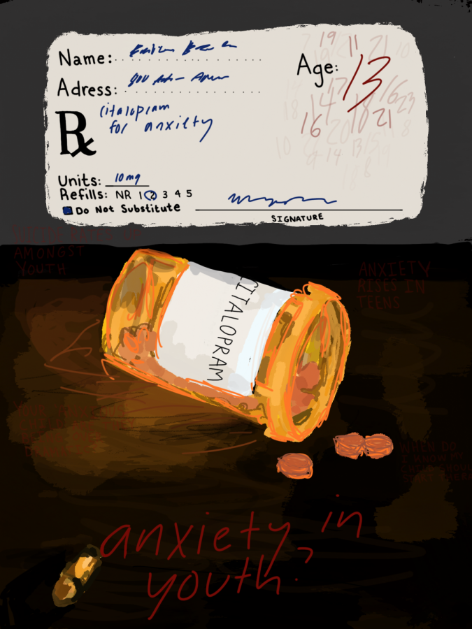 An artistic representation of anxiety medication and the confusion surronding anxiety