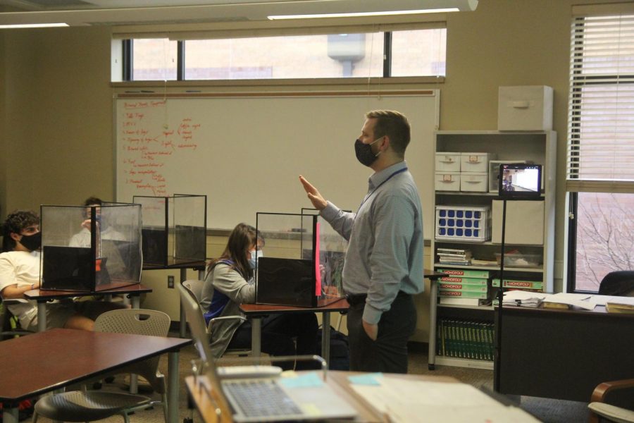 Mr. Stull adjusts to teaching at Westminster.