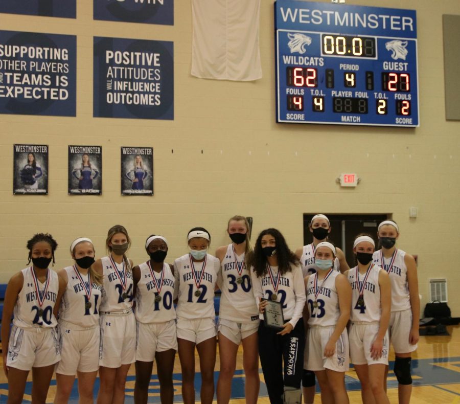 Westminster defeated Cor Jesu in the championship game 62 to 27.