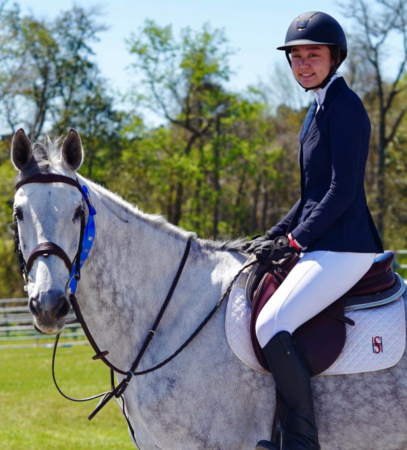 Kim and her horse, Calvin