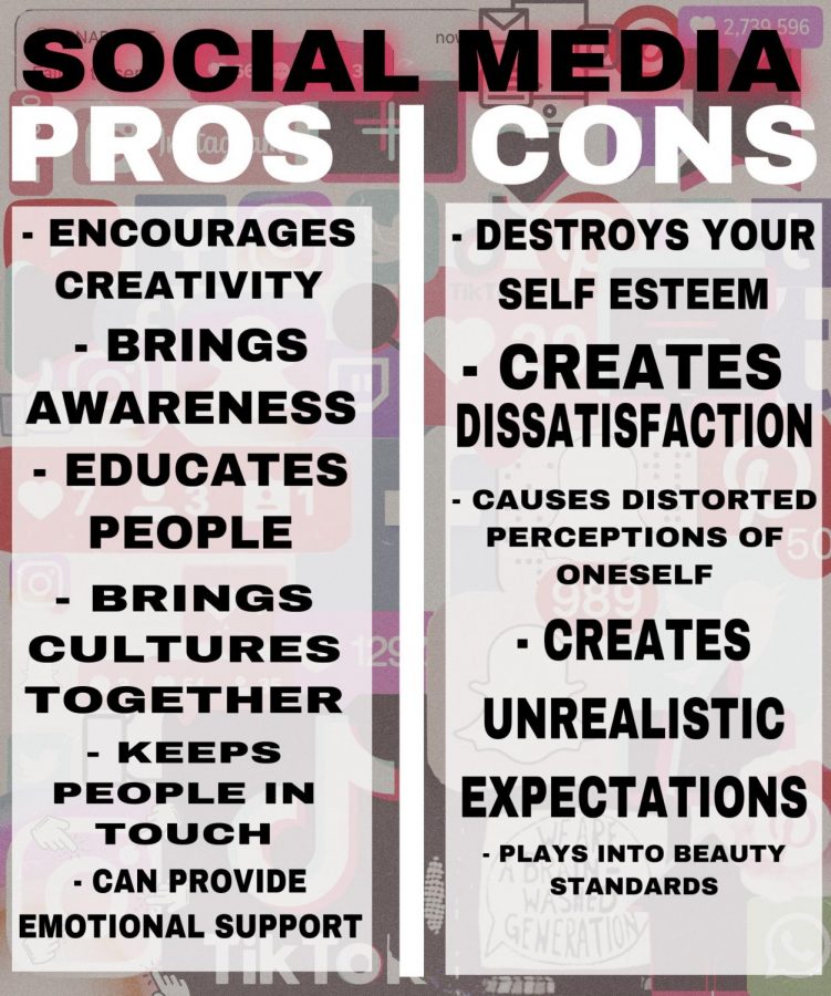 What are the dangerous, or what are the pros of being on social media. be careful of what you wish for on social media, because it can go both way