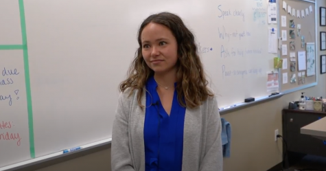 Ms. Brooke Lemp standing in her classroom. She is excited to share a little about herself in this questionnaire video! 