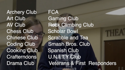 A list of clubs here at Westminster that you can get connected with. 