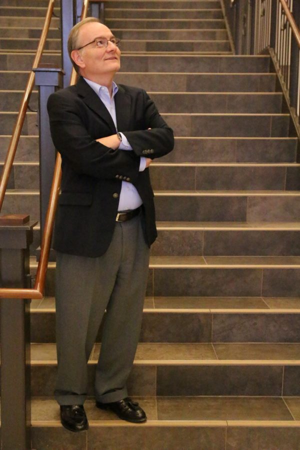 Dr. Mosbacker poses casually on the Grand Entry staircase. He is a one of a kind leader, and we here at WCA enjoy is strong leadership. 