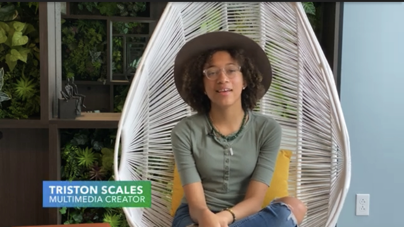 Triston Scales explaining how she was able to grow and learn from this summer. She is one of our most creative members of broadcast team! 