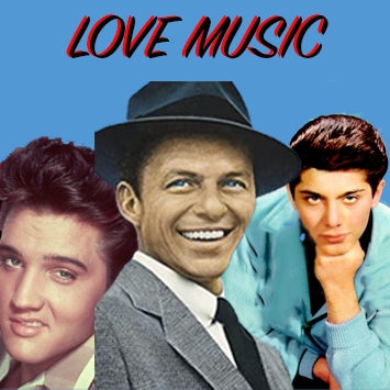 Elvis Presley (left), Frank Sinatra (middle), Paul Anka (right) speaking more   into the idea that the old music is better. 