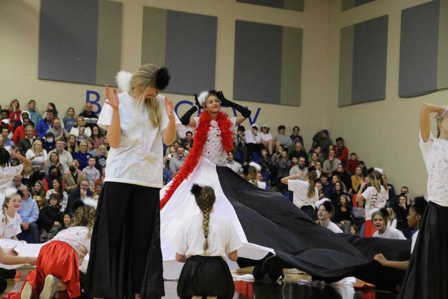 The 8th grade girls lip sync