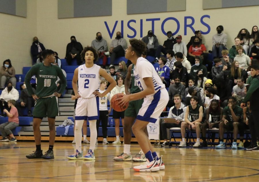Caleb Thompson goes to the line to shoot a free throw.