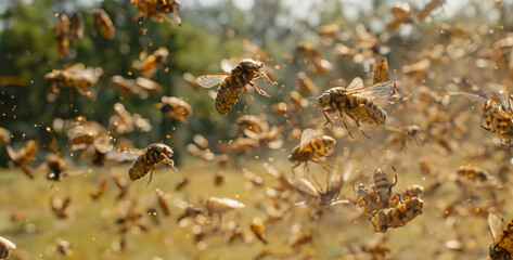 A swarm of cicadas