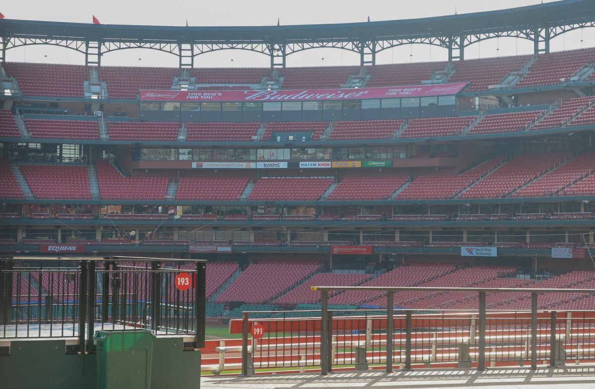Busch Stadium III sits vacant after a third straight losing season
