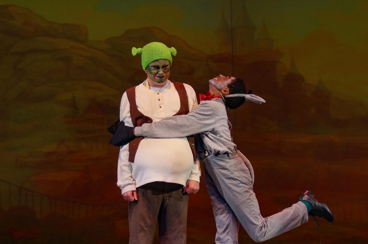 Two cast members of Shrek Jr. perform their hilarious scene.