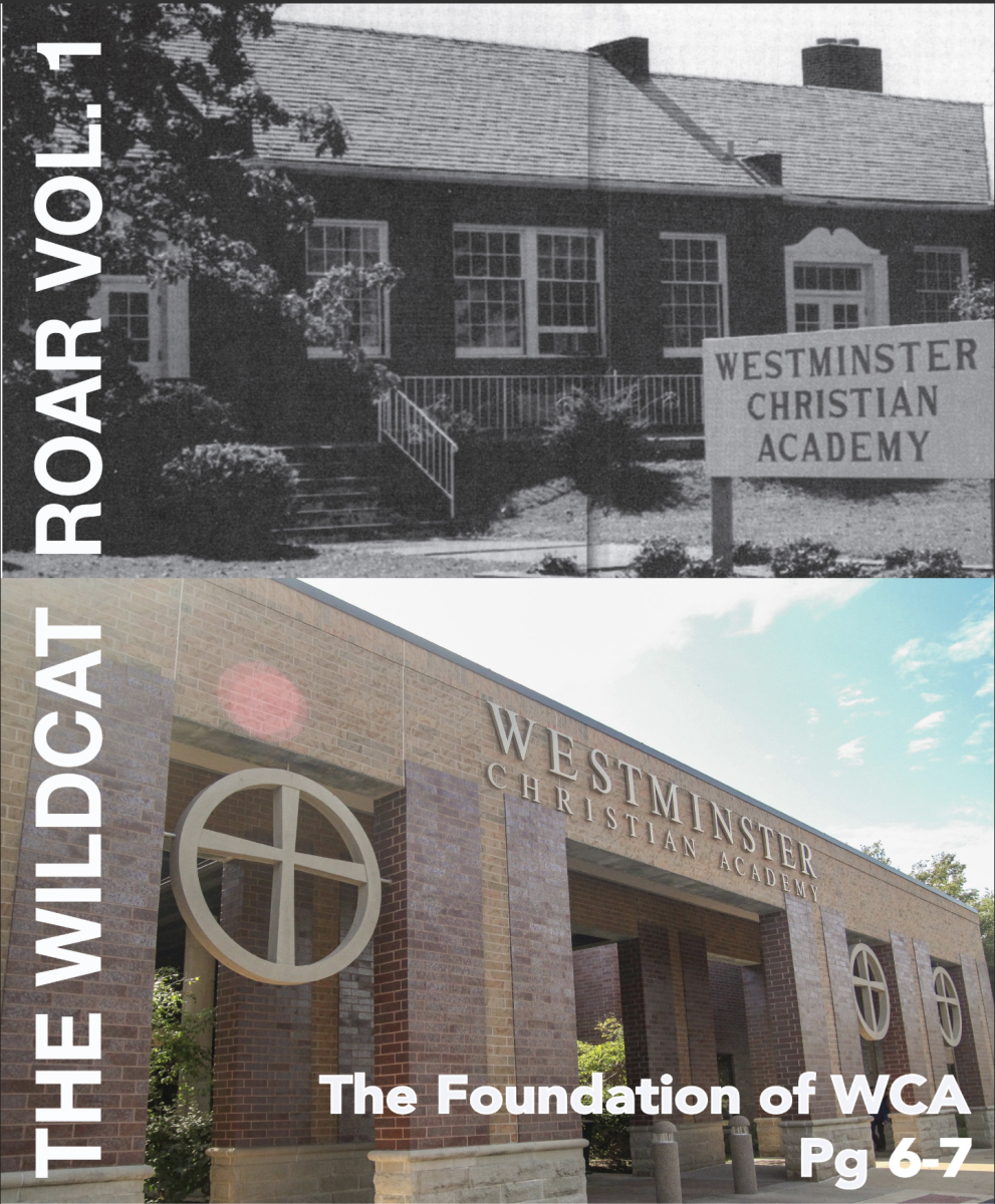 Westminster's 50th Anniversary Issue Front Cover of Old and New School Campuses