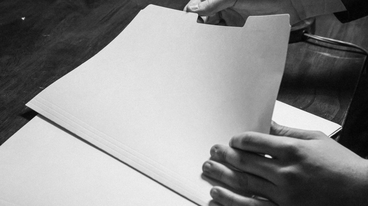 An American citizen prepares to unveil information from a confidential file